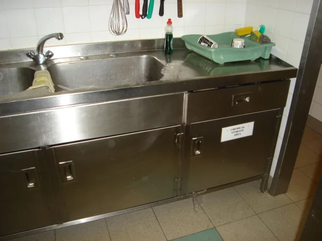 Stainless catering sink unit